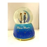 Barc Shop Müzikli Işıklı Otomatik Cam Kar Küresi White Moon 15 X 11 Cm