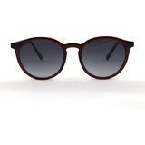 Barcelona B-5019-c04 Unisex Güneş Gözlüğü Kahverengi Leopar Kemik Çerçeve Füme Cam