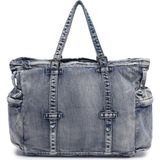 Barcelona Denim Kot Kumaşı Omuz Kadın Çantası Barcelona 3216 - Lacivert