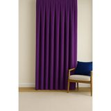 Barcelona Kadife Dokulu Fon Perde Mor (Pilesiz) - 80 x 270 cm