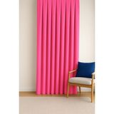 Barcelona Kadife Dokulu Fon Perde Pembe (Pilesiz) - 100 x 270 cm
