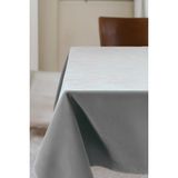 Barcelona Kadife Dokulu Masa Örtüsü Açık Gri - 130 x 130 cm