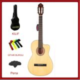 Barcelona LC 3900CNL Cutaway Natural Klasik Gitar