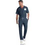 Barco Grey’s Anatomy Evan GRT091 – GRP558 Erkek Scrubs Takımı – İthal, Hafif ve Gün Boyu Konfor Sağlayan Doktor Hemşire Forması - Gri - XL