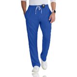 BARCO Grey's Anatomy Scrubs - Erkekler için Evan Scrub Pantolon, Fermuarlı Elastik Bel, Düz Bacak Erkek Ovma Pantolonu, Galaxy, L