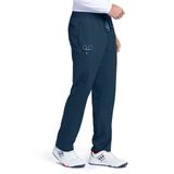 BARCO Grey's Anatomy Scrubs Evan Scrub Pantolon Erkekler için, Fermuarlı Elastik Bel, Düz Bacak Erkek Ovma Pantolonu, Çelik, XXL Büyük