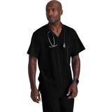 Barco One Amplify 0115 – 0217 Erkek Doktor Hemşire Forması – İthal, Hafif ve Nefes Alabilen Terletmeyen Scrubs - Siyah - XL