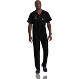 Barco One Amplify 0115 – 0217 Erkek Doktor Hemşire Forması – İthal, Hafif ve Nefes Alabilen Terletmeyen Scrubs - Siyah