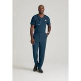 Barco One Valocity BOT195 – 0217 Erkek Scrubs Takım – İthal, Hafif ve Nefes Alabilen Doktor / Hemşire Forması - Gri - 2XL