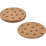 Bardak Altlığı, Mantar, 10 Cm, 4 Adet - Çok Renkli