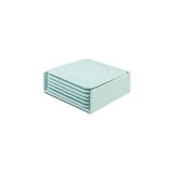 Bardak Altlığı,6’lı Set,Masaüstü Yuvarlak Cup Coaster,Vegan Suni Deri,11x11 cm.,Su Yeşili