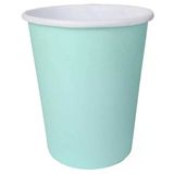 Bardak Karton Makaron Su Yeşili 8 Oz 8'Lı