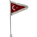 bardakcı bike Bisiklet Bayrağı Üçgen Püsküllü 45CM