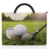 Bardic Spor Golf Dizüstü Bilgisayar Kılıfı 12/13 İnç, Golf Kulübü ve Topu İnce Dayanıklı Dizüstü Bilgisayar Kılıfı Koruyucu Saplı Notebook Bilgisayar Taşıma Çantası Seyahat Evrak Çantası