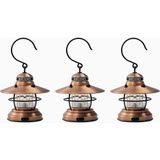 Barebones Edison Mini Lantern Dekoratif 3’lü Set Copper LED Fener - Bakır