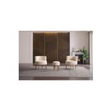 Barella Home Living Panda Çay Seti Berjer Ve Puf Takımı (Salon, Balkon, Ofis) (3) Lü Takım
