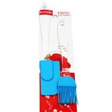 BARENDA 2 Li set Mini Spatula Ve Yumurta Sos Fırçası silikon Küçük Sağlam lüks Yağlama Yanmaz Çeyizlik çırp