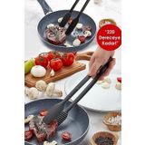 Barenda Yanmaz Yapışmaz Izgara Maşası Lüks Dayanıklı Köfte Et Maşası Spatula Çeyiz