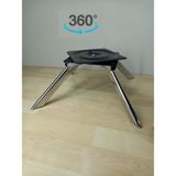 Barermo 22 cm Döner Koltuk Ayağı, Koltuk Ayağı, Döner Ayak, Berjer Ayağı, Döner Berjer, Döner Koltuk, - Açık Gri