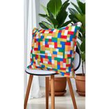 BARERMO 45x45 lego Kırlent ( içi dolu) Salon Minderi, Minder, çocuk odası Minderi, Koltuk Minderi, Yastık