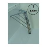 Barermo Krom Metal 20 Cm Tel Ayak Koltuk Ayağı, Dolap Ayağı, Konsol Ayağı, Metal Ayak, Berjer Ayağı