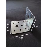 Barermo L Demir Büyük 6 x 6 cm Mobilya Askı Aparatı Raf Ayağı Raf Askı Aparatı Raf Aparatı