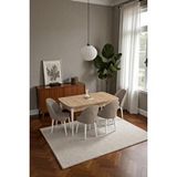Baresmu Mura Meşe 80x132 Açılabilir Mdf Masa Yemek Odası Takımı, Mutfak Takımı 4 Adet Sandalye Kahverengi