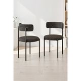 Baresmu Tedbar Sandalye 6 Kişilik - Teddy Sandalye Modern Tasarım - Antrasit