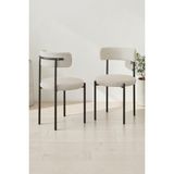 Baresmu Tedbar Sandalye 6 Kişilik - Teddy Sandalye Modern Tasarım - Beyaz