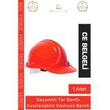 #Baret Essafe Ce Belgeli En397 İş Güvenliği Ayarlanabilir Havalandırmalı Kırmızı Emniyet Bareti