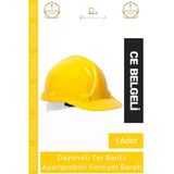 #Baret Essafe Ce Belgeli Havalandırmalı Ekonomik Profesyonel İş Güvenliği Sarı Emniyet Bareti