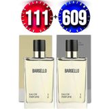 Bargello 111 Floral EDP 50 ml Kadın Parfüm + 609 Fresh EDP 50 ml Erkek Parfüm Seti