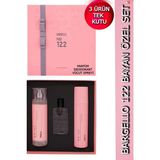 Bargello 122 Kadın Parfüm Seti - Oryantal Koku 50 ml Parfüm Vücut Spreyi Deodorant Kutu