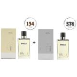 Bargello 154 Floral EDP 50 ml Kadın Parfüm + 578 Woody EDP 50 ml Erkek Parfüm Seti