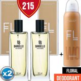 Bargello 215 EDP 2x50 ml Kadın Parfüm + Floral 150 ml Deodorant