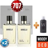 Bargello 707X2(2ADET) Woody 50 ml Edp + Woody Erkek Deodorant 150 ml