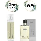 Bargello 709 Erkek Parfüm Oriental 50 ML EDP + NO 709 Body Mist Vücut Spreyi 210 ML Parfüm Seti