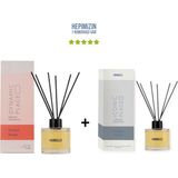 Bargello Karpuz Mango Dynamic Place + Sümbül Amber Iconic Place Dekoratif Ortam Kokusu 120 ml - Bambu Çubuklu