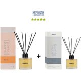 Bargello Kavun Happy Place + Sümbül Amber Iconic Place Dekoratif Ortam Kokusu 120 ml - Bambu Çubuklu