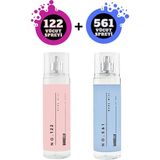 Bargello NO.122 Kadın 210 ml Body Mist + NO.561 Erkek 210 ml Body Mist - Pembe