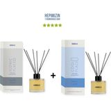 Bargello Sümbül Amber Iconic Place + Bahar Çiçeği Cool Place Dekoratif Ortam Kokusu 120 ml - Bambu Çubuklu