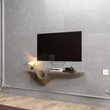 Barida Lumion Modern Ahşap Tv Ünitesi,özel Tasarım Tv Ünitesi,duvar Rafı - 20x40x140