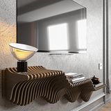 Barida Lumion Modern Tv Ünitesi, Dekoratif Tv Ünitesi, Ahşap Özel Tasarım Tv Ünitesi - 20x45x105