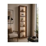 Barida Sanat %100 MDF Neon Ledli Hamilton Gümüşlük Modern Vitrin 200x40x25