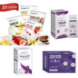 BARİFİT20'Lİ Protein, Multivitamin Kapsül,şurup ve Collagen Set (Shaker Hediye) - Karışık Meyve