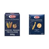 Barilla 500 gr Mezze Penne Tricolore Üç Renkli Kalem Makarna + 500 gr Casarecce Makarna