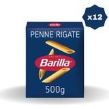 Barilla 500 gr Penne Rigate Makarna - (12 Adet) Sade Lezzet İtalya Menşeli Kaliteli Ürün