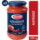 Barilla Acılı ve Domatesli (Arabbiata) Makarna Sosu 400 gr x 3 'lü - 1,2 kg