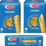 Barilla Glutensiz Makarna Penne 400gr, Fusulli 400gr Ve Spagetti 400 gr (3’LÜ GLUTEN SET)