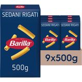Barilla Ince Uzun (Sedani Rigati) Makarna 500 x 9 Adet